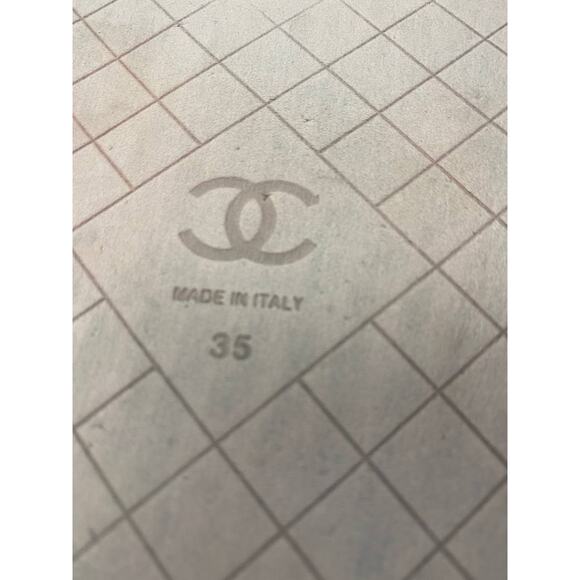 Chanel Cc Dad 35 Tweed Fabric and Leather Sandals CC-S0207P-C002 - Picture 10 of 10